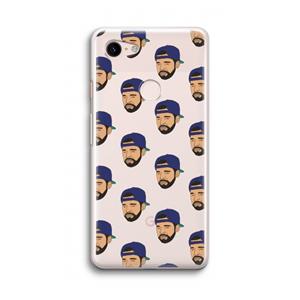 CaseCompany Drake Away: Google Pixel 3 Transparant Hoesje