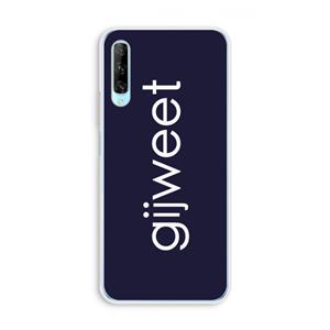 CaseCompany Gijweet: Huawei P Smart Pro Transparant Hoesje