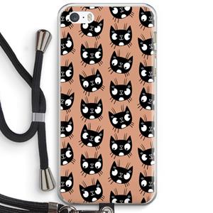 CaseCompany Kat: iPhone 5 / 5S / SE Transparant Hoesje met koord