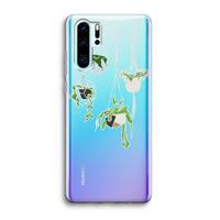 CaseCompany Hang In There: Huawei P30 Pro Transparant Hoesje