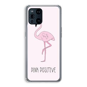 CaseCompany Pink positive: Oppo Find X3 Pro Transparant Hoesje