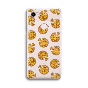 CaseCompany You Had Me At Pizza: Google Pixel 3 Transparant Hoesje