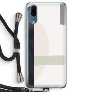 CaseCompany Baca: Huawei P20 Transparant Hoesje met koord