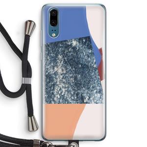CaseCompany Billy: Huawei P20 Transparant Hoesje met koord