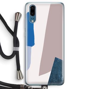 CaseCompany Lapis: Huawei P20 Transparant Hoesje met koord
