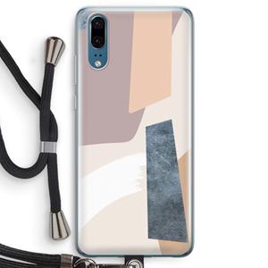 CaseCompany Luca: Huawei P20 Transparant Hoesje met koord