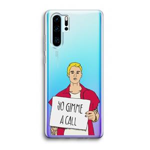 CaseCompany Gimme a call: Huawei P30 Pro Transparant Hoesje
