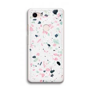 CaseCompany Terrazzo N°3: Google Pixel 3 Transparant Hoesje