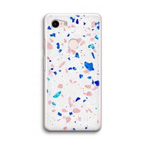 CaseCompany Terrazzo N°6: Google Pixel 3 Transparant Hoesje