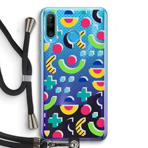 CaseCompany 8-bit N°1: Huawei P30 Lite Transparant Hoesje met koord