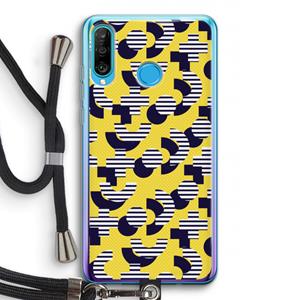 CaseCompany 8-bit N°3: Huawei P30 Lite Transparant Hoesje met koord