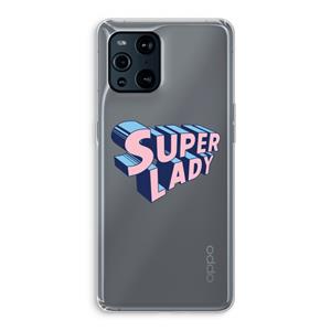 CaseCompany Superlady: Oppo Find X3 Pro Transparant Hoesje