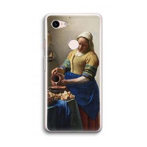 CaseCompany The Milkmaid: Google Pixel 3 Transparant Hoesje