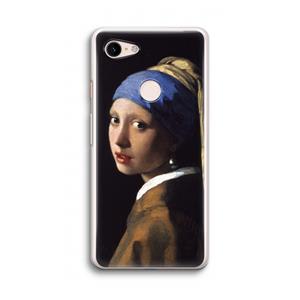 CaseCompany The Pearl Earring: Google Pixel 3 Transparant Hoesje