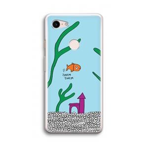 CaseCompany Aquarium: Google Pixel 3 Transparant Hoesje