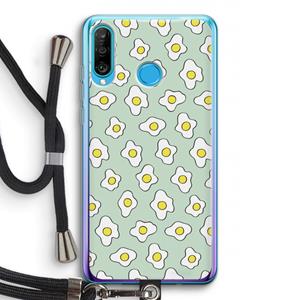 CaseCompany Spiegeleitjes: Huawei P30 Lite Transparant Hoesje met koord