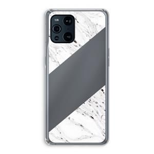 CaseCompany Biggest stripe: Oppo Find X3 Pro Transparant Hoesje