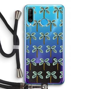 CaseCompany Paradise: Huawei P30 Lite Transparant Hoesje met koord