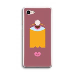CaseCompany Mono V: Google Pixel 3 Transparant Hoesje