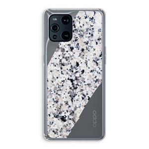 CaseCompany Gespikkelde marmer: Oppo Find X3 Transparant Hoesje