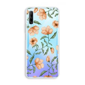 CaseCompany Peachy flowers: Huawei P Smart Pro Transparant Hoesje