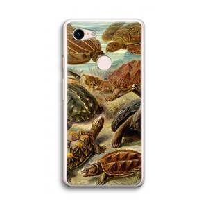 CaseCompany Haeckel Chelonia: Google Pixel 3 Transparant Hoesje