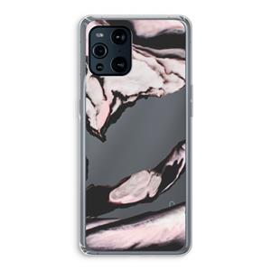 CaseCompany Roze stroom: Oppo Find X3 Pro Transparant Hoesje