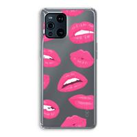 CaseCompany Bite my lip: Oppo Find X3 Pro Transparant Hoesje