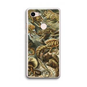 CaseCompany Haeckel Lacertilia: Google Pixel 3 Transparant Hoesje