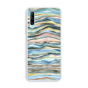 CaseCompany Watercolor Agate: Huawei P Smart Pro Transparant Hoesje