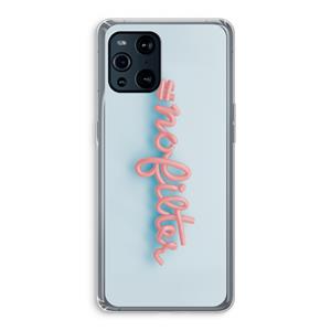 CaseCompany nofilter: Oppo Find X3 Transparant Hoesje