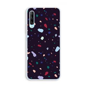CaseCompany Dark Rounded Terrazzo: Huawei P Smart Pro Transparant Hoesje
