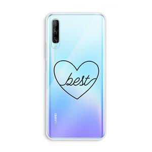 CaseCompany Best heart black: Huawei P Smart Pro Transparant Hoesje