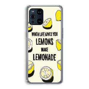 CaseCompany Lemonade: Oppo Find X3 Transparant Hoesje