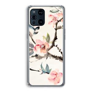 CaseCompany Japanse bloemen: Oppo Find X3 Pro Transparant Hoesje