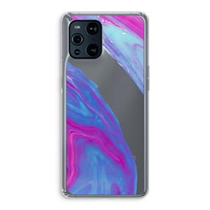 CaseCompany Zweverige regenboog: Oppo Find X3 Transparant Hoesje