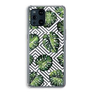 CaseCompany Geometrische jungle: Oppo Find X3 Pro Transparant Hoesje