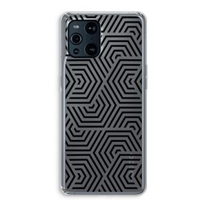 CaseCompany Magic pattern: Oppo Find X3 Transparant Hoesje