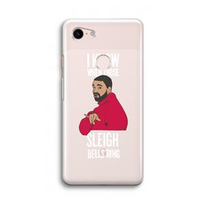 CaseCompany Sleigh Bells Ring: Google Pixel 3 Transparant Hoesje