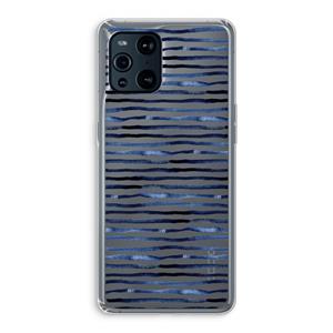 CaseCompany Verrassende lijnen: Oppo Find X3 Transparant Hoesje