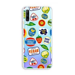 CaseCompany Fruitsticker: Huawei P Smart Pro Transparant Hoesje