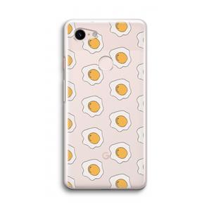 CaseCompany Bacon to my eggs #1: Google Pixel 3 Transparant Hoesje