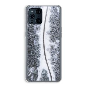 CaseCompany Snøfall: Oppo Find X3 Pro Transparant Hoesje