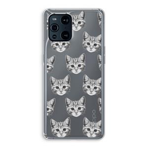 CaseCompany Kitten: Oppo Find X3 Pro Transparant Hoesje