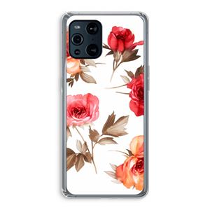 CaseCompany Roosjes: Oppo Find X3 Pro Transparant Hoesje