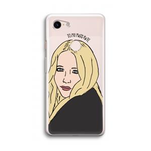 CaseCompany Mary Kate: Google Pixel 3 Transparant Hoesje