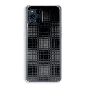 CaseCompany Musketon Halftone: Oppo Find X3 Pro Transparant Hoesje