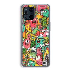 CaseCompany Vexx City: Oppo Find X3 Pro Transparant Hoesje