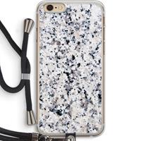 CaseCompany Gespikkelde marmer: iPhone 6 PLUS / 6S PLUS Transparant Hoesje met koord