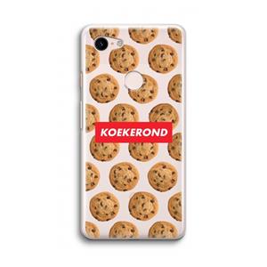 CaseCompany Koekerond: Google Pixel 3 Transparant Hoesje